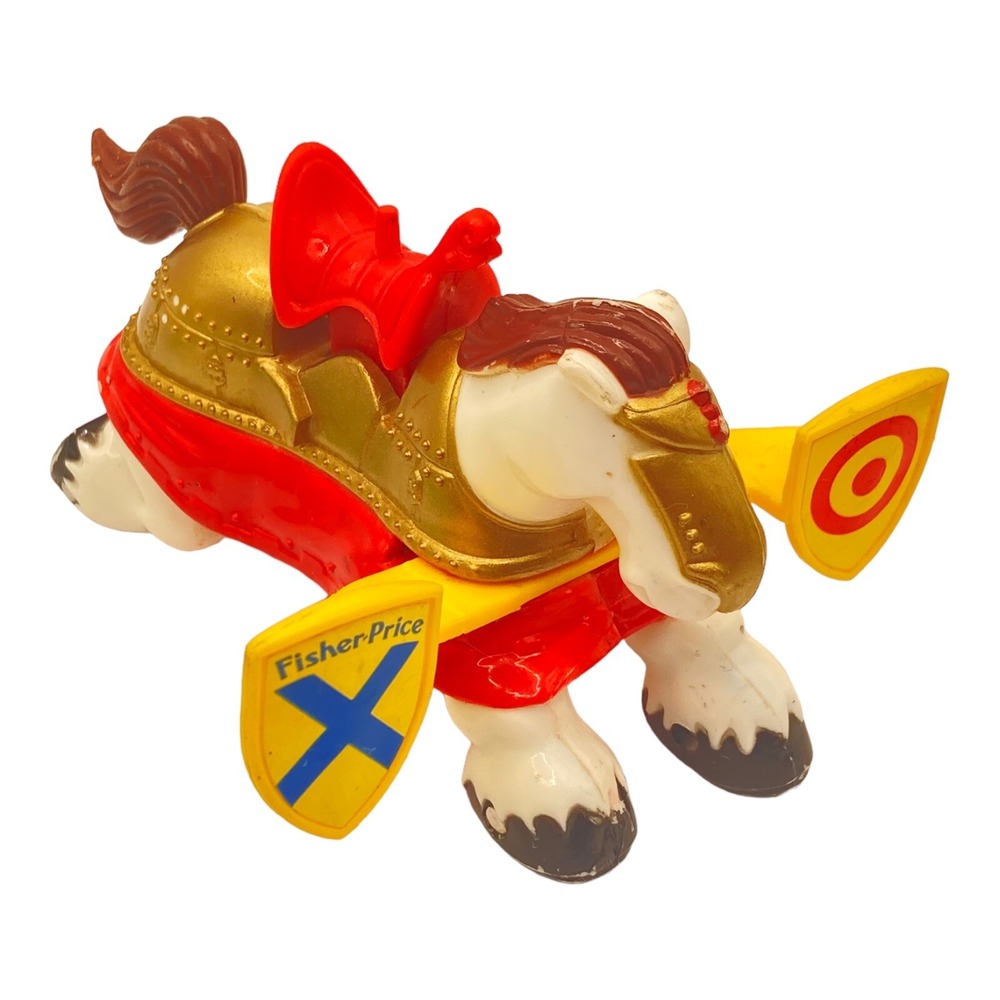 Fisher Price Vintage Great Adventures Jousting Knights Horse 7123 1994 - Picture 8 of 12